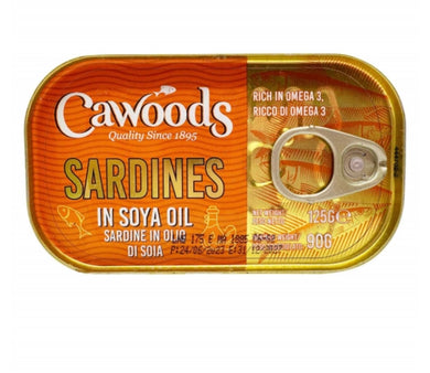 Cawoods Sardines in Soya Oil9 90 g