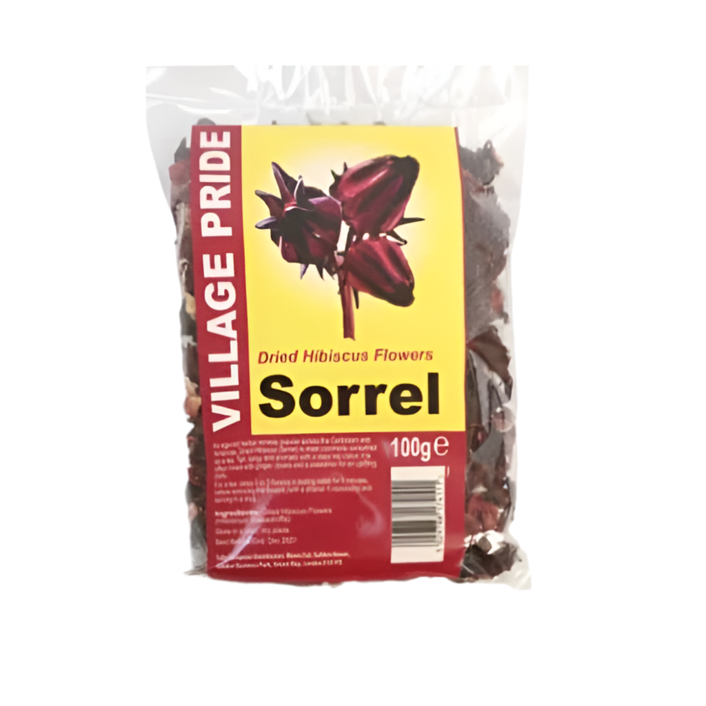 Village Pride Dried Hibiscus Flowers Sorrel 100g