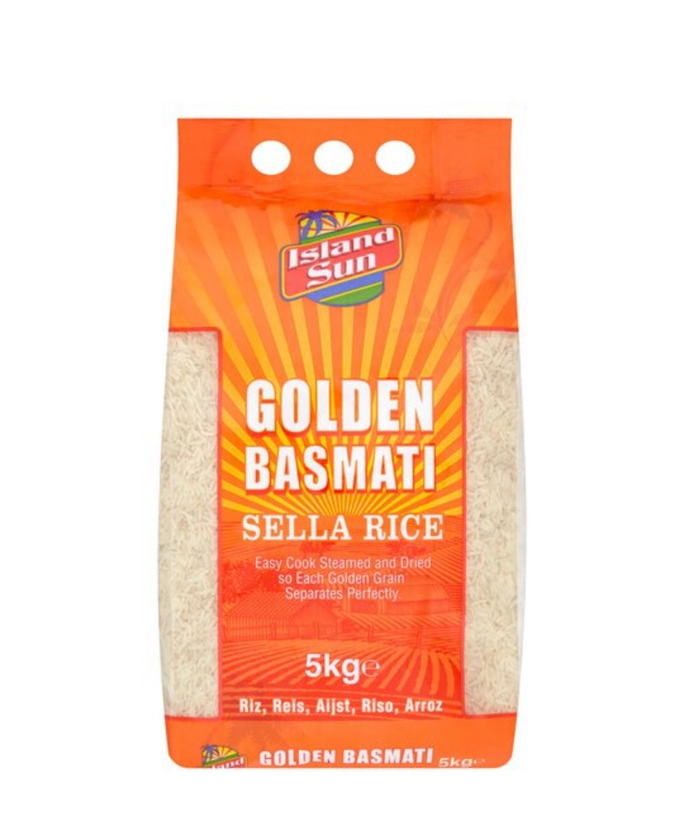 Island Sun Golden Basmati Sella Rice 5kg Exotic Express