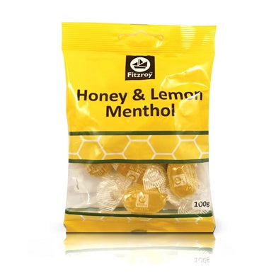 Fitzroy Honey Lemon Menthol Sweets 100g