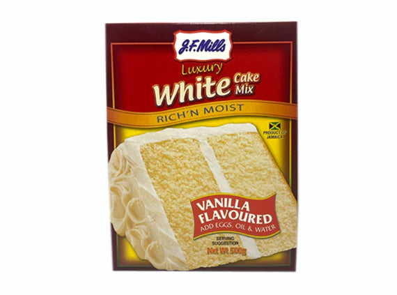 JF Mills White Cake Mix 500g
