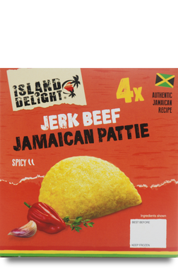 Island Delight Beef Jamaican Pattie (Pack of 4)