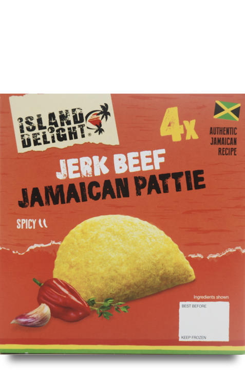 Island Delight Beef Jamaican Pattie (Pack of 4)