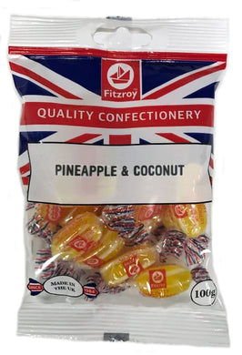 Fitzroy Pineapple & Coconut Sweets 100g