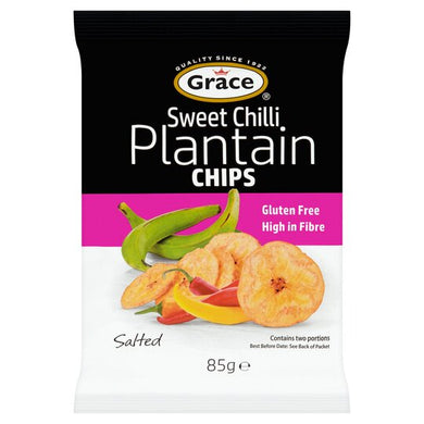 Grace Sweet Chilli Plantain Chips Salted 85G