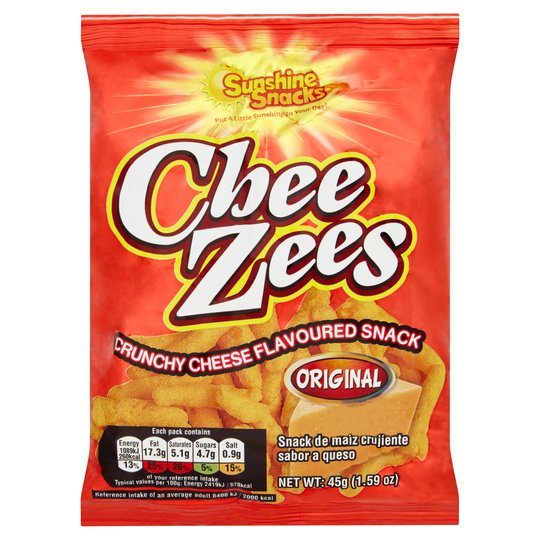 Sunshine Snacks Cheezes Cheese Flavoured 45g