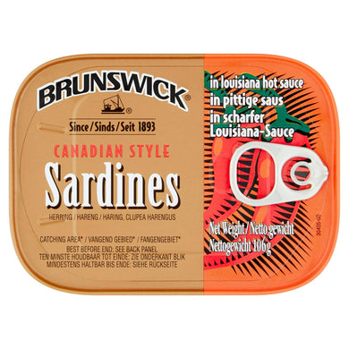 Brunswick Sardines in Lousiana Hot Sauce  106g