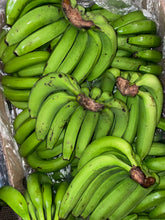 Load image into Gallery viewer, Fresh St Lucian Green Fig Banana (Bunch of 12)