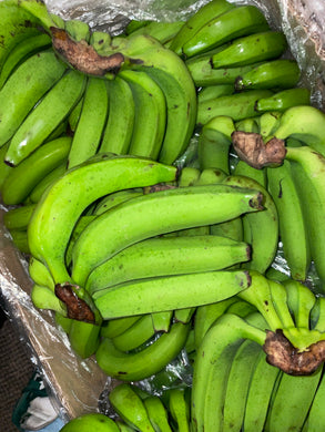 Fresh St Lucian Green Fig Banana (Bunch of 12)