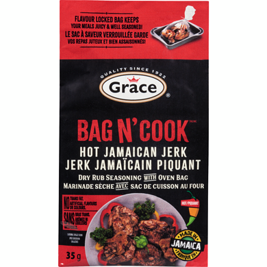 Bag N' Cook Dry Rub Seasoning With Oven Bag Hot Jamaican Jerk
35 g