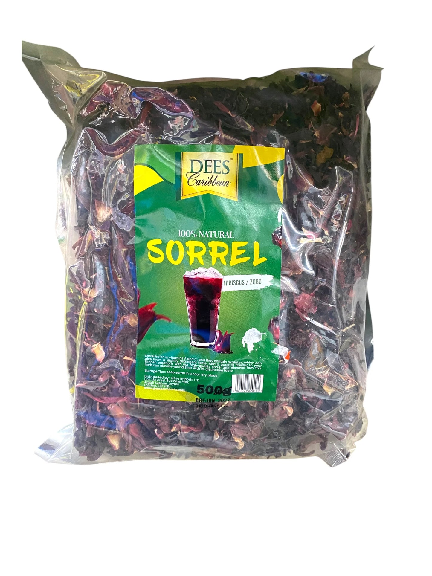 Dees Caribbean Dried Sorrel 500g
