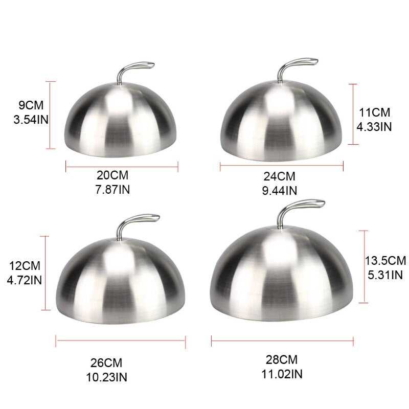 Stainless Steel Dome Dish Lid