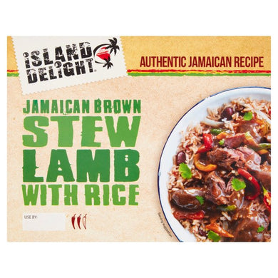 Island Delight Jamaican Brown Stew Lamb With Rice 400g