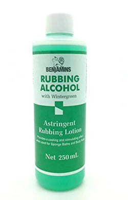 Benjamins Rubbing Alcohol with Wintergreens 250ml