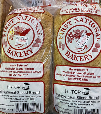 First United Bakery Hi Top Wholemeal Sliced Bread 1kg