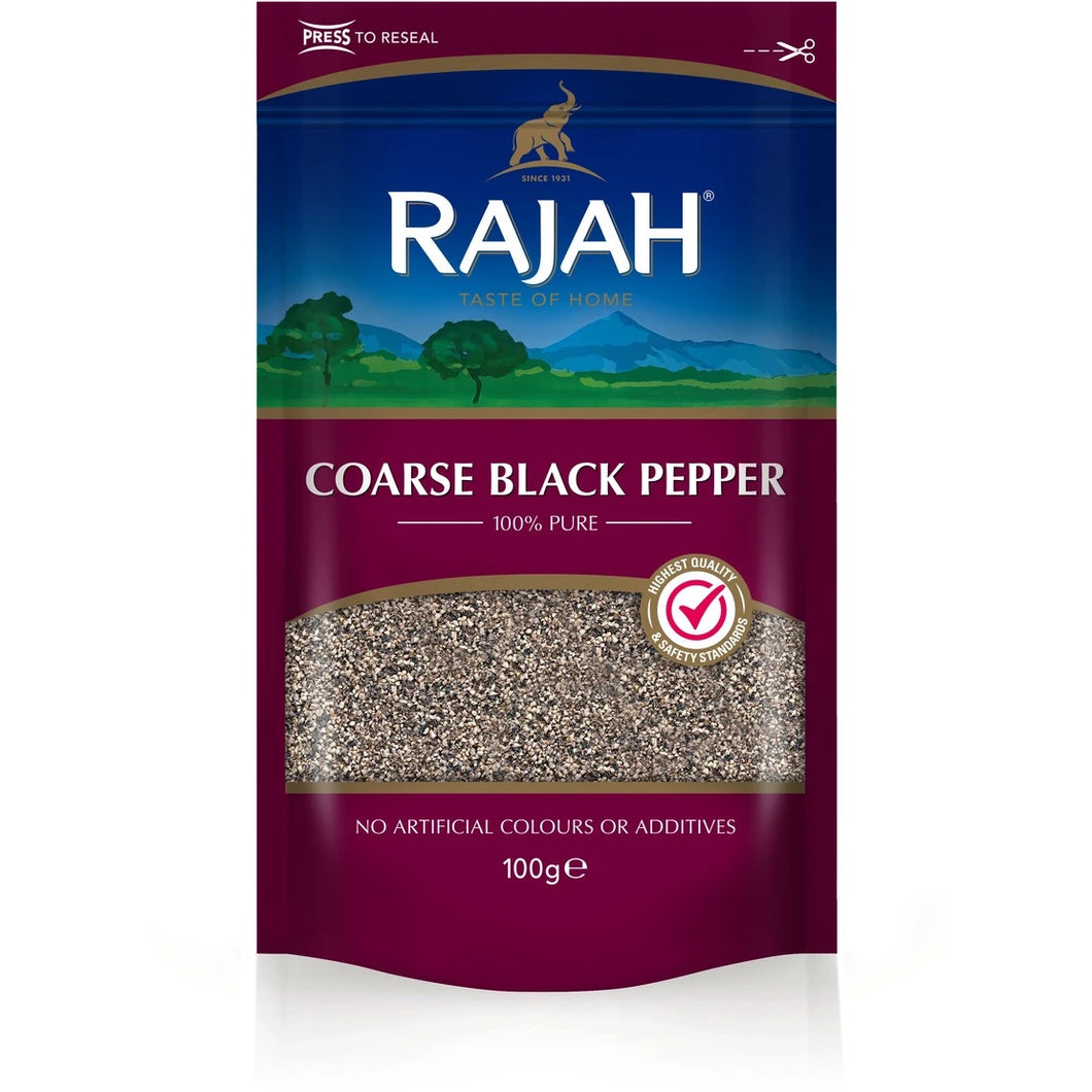 Rajah Course Black Pepper 100g