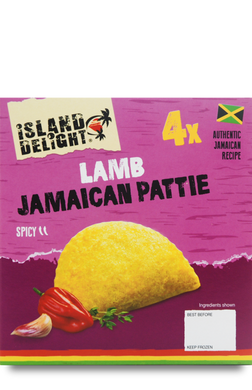 Island Delight Lamb Jamaican Pattie Frozen (Pack of 4)