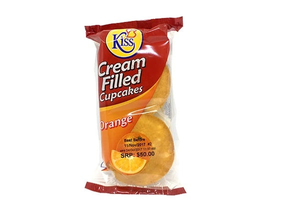 Kiss Cream Filled Cupcakes Orange 60g