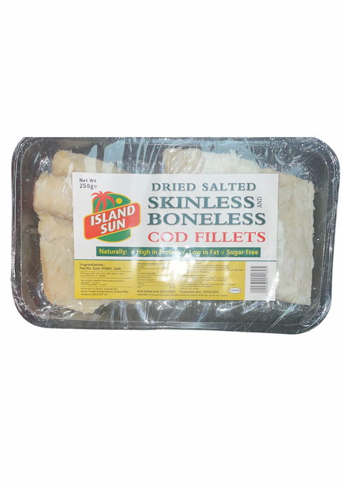 Island Sun Skinless & Boneless Jumbo Cod Cutlets 250g