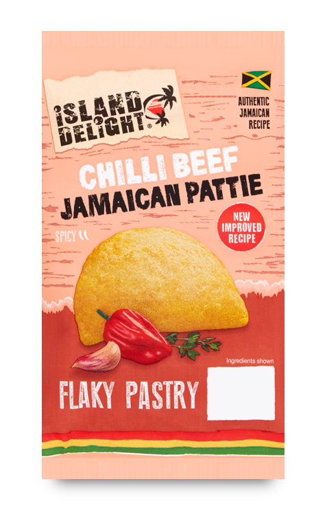 Island Delight Chilli Beef Flaky Pastry Pattie 140g
