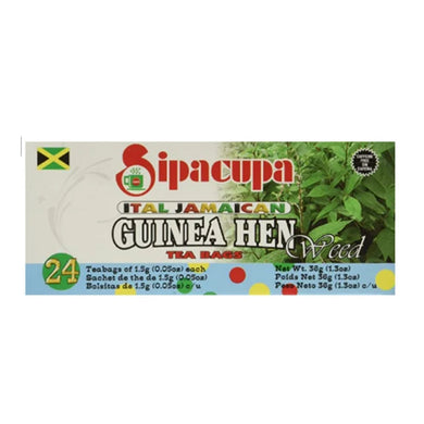 Sipacupa Ital Jamaican Guinea Hen Weed Tea Bags
